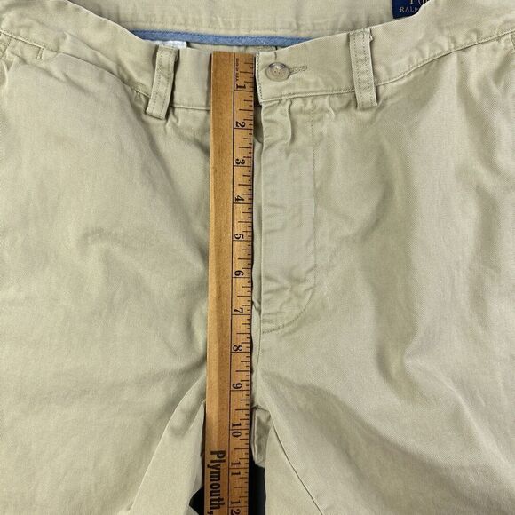 Polo Ralph Lauren Shorts Mens 32 Khaki Classic Fit Cotton Preppy Chinos Ivy - Picture 9 of 12
